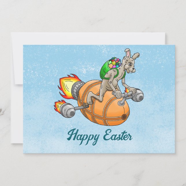 Tarjeta Festiva Rocket Bunny (Anverso)