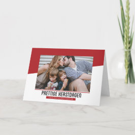 Tarjeta Festiva Rode Vrolijke Kerstmis