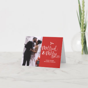 Tarjeta Festiva Rojo, casado y morado, Navidades, foto