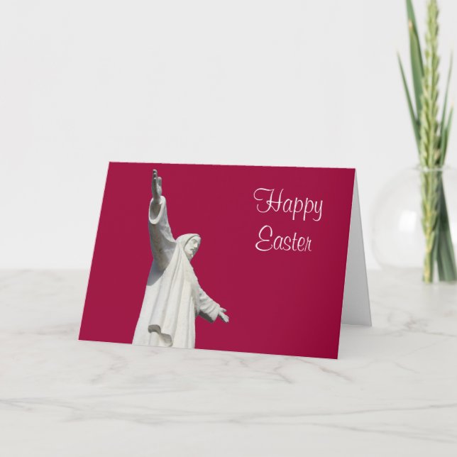 Tarjeta Festiva rojo jesus easter (Anverso)