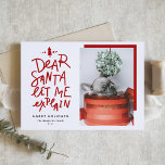 Tarjeta Festiva Rojo Querido Papá Noel Déjenme Explicar Foto Del B<br><div class="desc">Difunde alegría por las vacaciones con nuestra tarjeta de fotos de las vacaciones de personalizable con la frase juguetona "Querido Papá Noel, ¡déjame explicarte"! Esta tarjeta única es perfecta para compartir tu espíritu festivo y puede ser personalizada para hacer que tus saludos sean aún más especiales. Añade fácilmente tu foto...</div>
