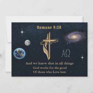 Tarjeta Festiva Romanos 8:28