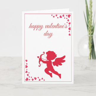 Tarjeta Festiva Romantic Angle of Love Cupide Valentine’s Day