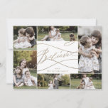 Tarjeta Festiva Romantic Gold Believe 7 Photo Family News<br><div class="desc">Este romántico oro cree que 7 foto familia noticias tarjeta de vacaciones es el perfecto saludo de vacaciones simple. El moderno diseño clásico presenta vistosos remolinos y florituras con una preciosa y elegante tipografía de Relieve metalizado de oro con chaflán a mano con letras falsas y oro. Personalice la tarjeta...</div>