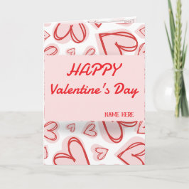 Tarjeta Festiva Romantic Heart Love Card – Valentine’s Day Holiday