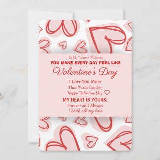 Tarjeta Festiva Romantic Personalized Valentine's Day Card