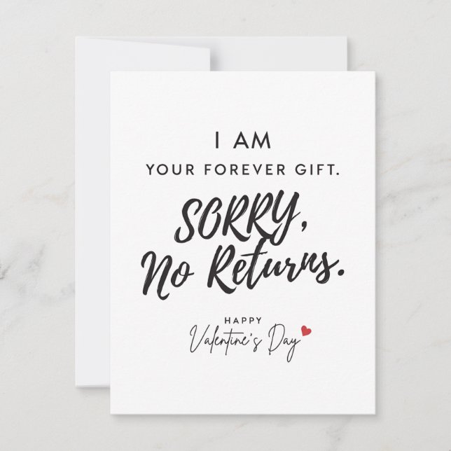 Tarjeta Festiva Romantic Valentine Card for Husband Forever Gift (Anverso)