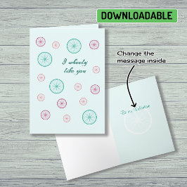 Tarjeta Festiva Romántico juego de palabras Valentine