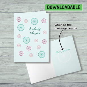 Tarjeta Festiva Romántico juego de palabras Valentine