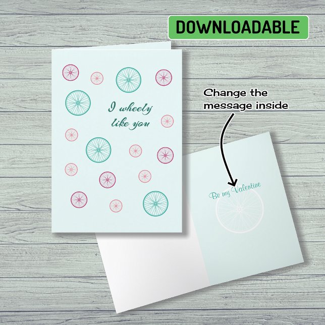 Tarjeta Festiva Romántico juego de palabras Valentine (Subido por el creador)