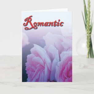 Tarjeta Festiva Romántico, rosa