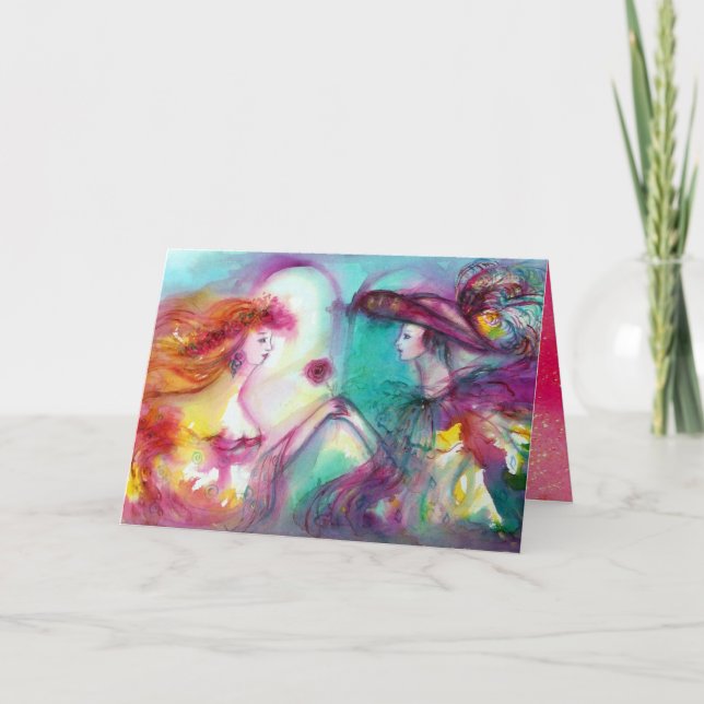 Tarjeta Festiva ROMEO Y JULIET El día de San Valentín (Anverso)