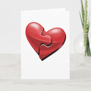 Tarjeta Festiva Rompecabezas del corazón