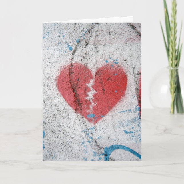 Tarjeta Festiva Rompió el corazón (Anverso)