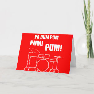 Tarjeta Festiva Ron Pum Pum Pum del PA