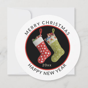 Tarjeta Festiva Ronda única, vacaciones mínimas de Navidades