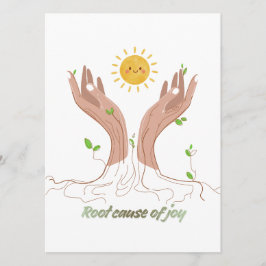 Tarjeta Festiva Rooted in Happiness | Uplifting Nature Card