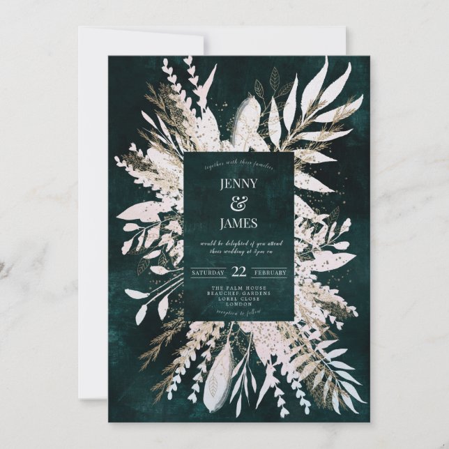 Tarjeta Festiva Ropa dorada (Anverso)