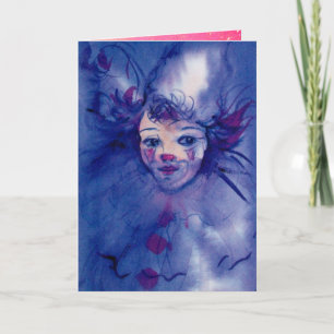 Tarjeta Festiva ROPA EN PURPLE, rosa