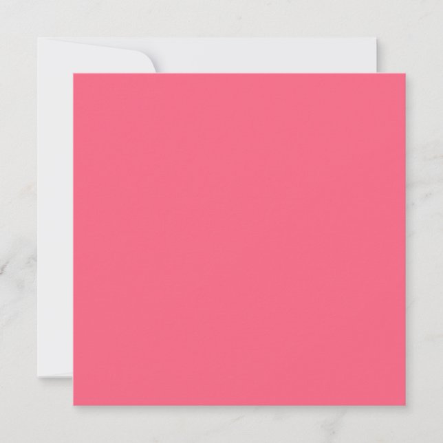 Tarjeta Festiva Rosa (color sólido) (Anverso)