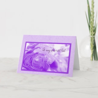 Tarjeta Festiva Rosa de lavanda de Pal secreto