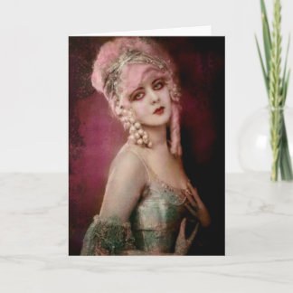 Tarjeta Festiva rosa es algo bueno