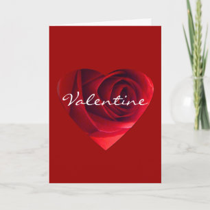 Tarjeta Festiva Rosa Heart Valentine