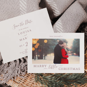 Tarjeta Festiva Rosa mínimo Navidades de matrimonio de oro salvan 