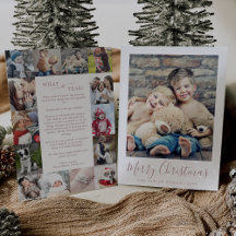 Rosa mínimo qué Navidades de Collage de fotos de u