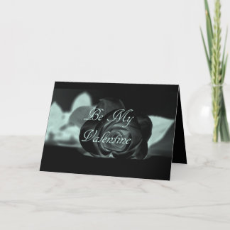 Tarjeta Festiva Rosa negro Valentine