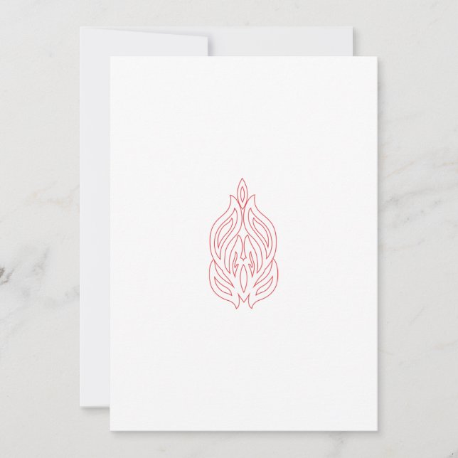 Tarjeta Festiva Rosa podrido, caoba exuberante, diseño decorativo (Anverso)
