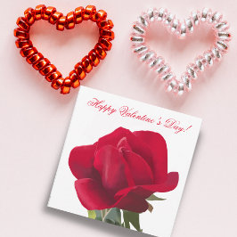 Tarjeta Festiva Rosa rouge - rosa roja