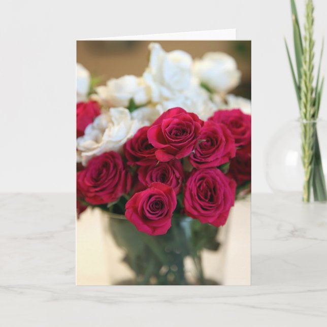 Tarjeta Festiva Rosas (Anverso)