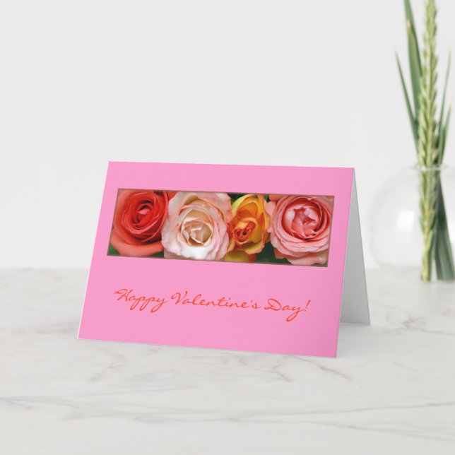 Tarjeta Festiva "Rosas #1" (Anverso)