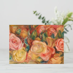 Tarjeta Festiva Rosas, 1912 por Pierre-Auguste Renoir