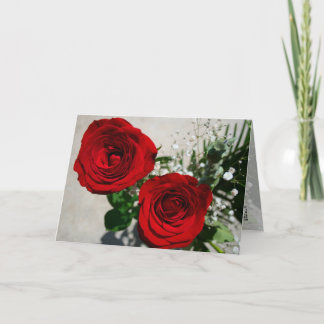 Tarjeta Festiva Rosas al frente, Rosas dentro del calendario Perso
