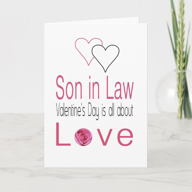 Tarjeta Festiva Rosas del Día de San Valentín felices de su famili (Anverso)