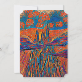 Tarjeta Festiva Rosas expresivos en el cielo