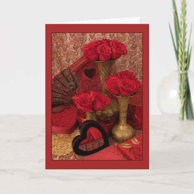 Tarjeta Festiva Rosas fronterizos I (Anverso)