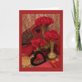 Tarjeta Festiva Rosas fronterizos I