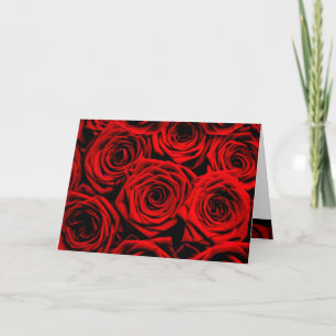 Tarjeta Festiva Rosas rojas de San Valentín