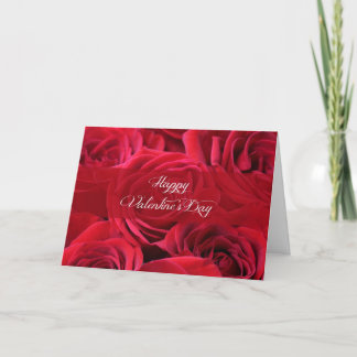 Tarjeta Festiva Rosas románticos del el día de San Valentín