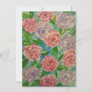 Tarjeta Festiva Rosas Suaves