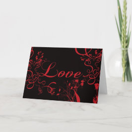 Tarjeta Festiva Rosas y vides de amor