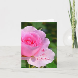 TARJETA FESTIVA ROSE/BE ROSADOS MI VALENTINE/PLEASE LE DICEN