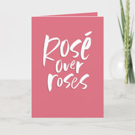Tarjeta Festiva Rosé por rosas se divierten en la amistad de Galen