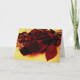 Tarjeta Festiva Roses rojos