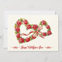 Roses Rojos Floral Corazón de flores Wreath elegan