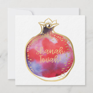 Tarjeta Festiva Rosh Hashana Hebreo quiere Shana Tovah