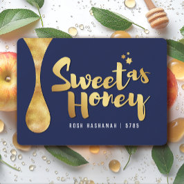 Tarjeta Festiva Rosh Hashanah Sweet as Honey Holiday Card